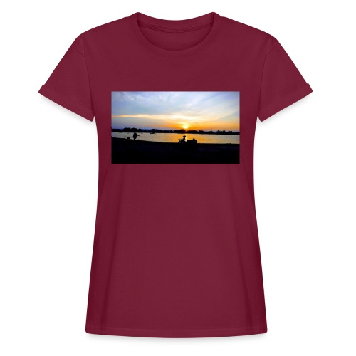 Sonnenuntergang in Thailand - Frauen Oversize T-Shirt