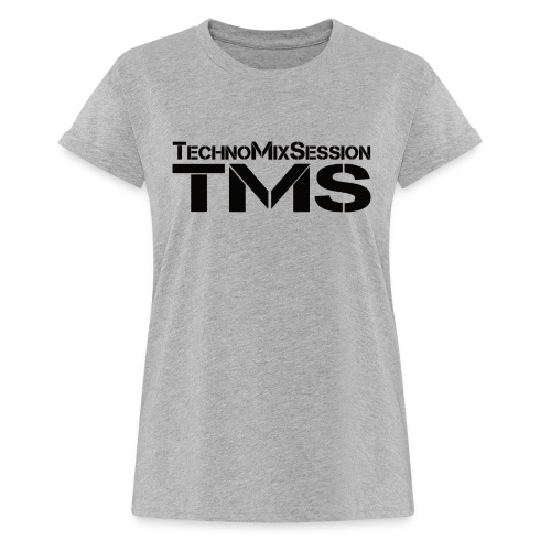 TMS-TechnoMixSession (Black) - Frauen Oversize T-Shirt