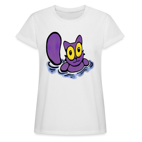 Katzenbad - Frauen Oversize T-Shirt