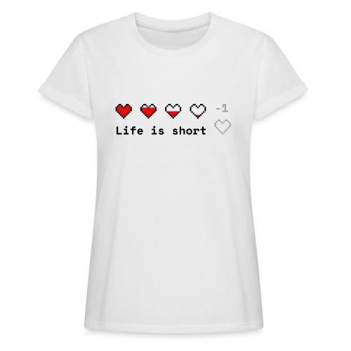 Tee-shirt La vie est courte - Jeux vidéo - Gaming - T-shirt décontracté Femme