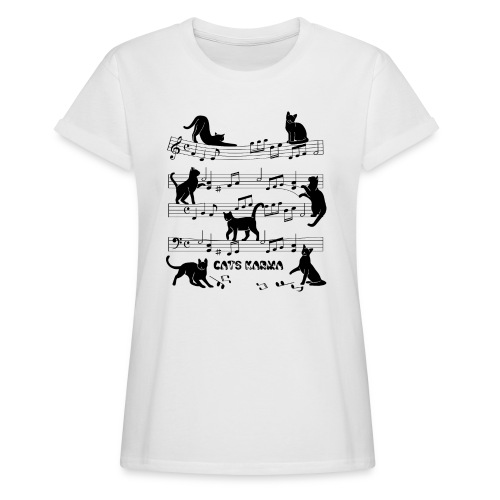 CATS KARMA - Relaxed Fit Frauen T-Shirt