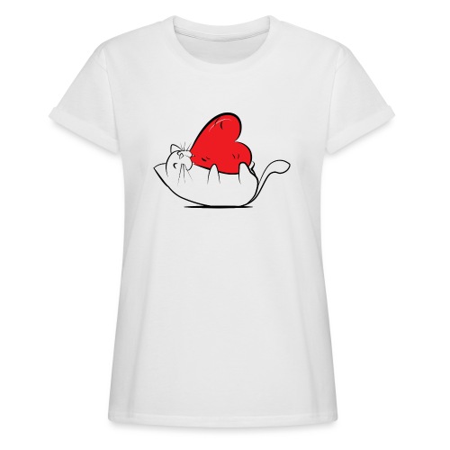 Cat Love - Vrouwen oversize T-shirt