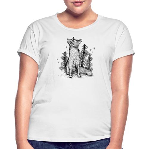 FUCHS IM WALD - Frauen Oversize T-Shirt