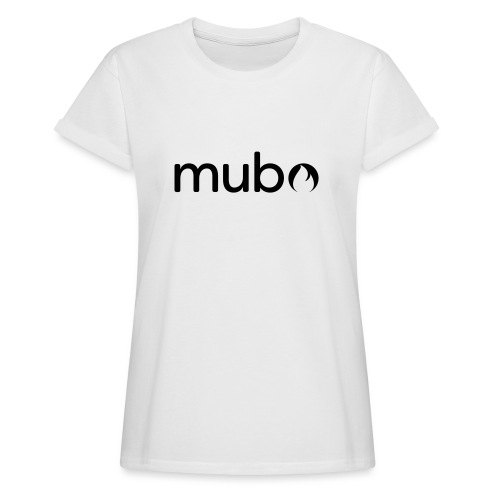mubo Logo Word Black - Women's Oversize T-Shirt