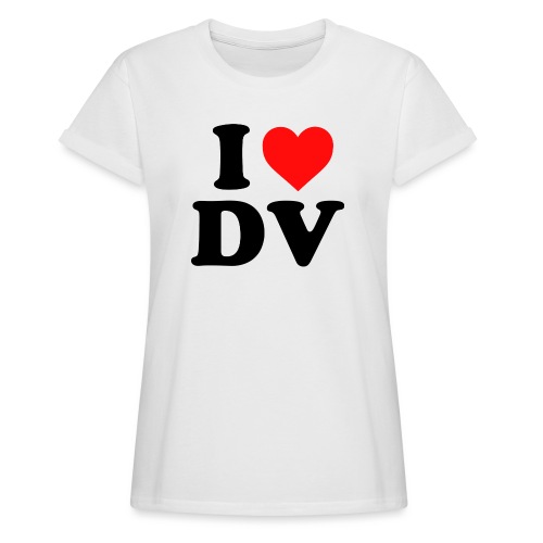 I heart DV - Frauen Oversize T-Shirt