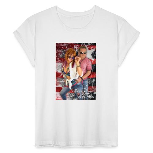 MasterRobin & LadyPless Im Bikini - Frauen Oversize T-Shirt