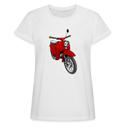 Simson Schwalbe rot - Frauen Oversize T-Shirt
