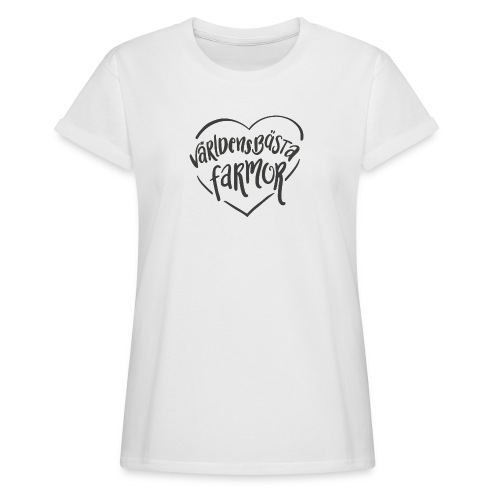 Världens bästa Farmor v2 - Oversize-T-shirt dam