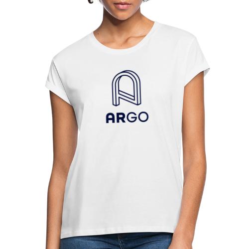 Digital ARGO white square - T-shirt oversize Femme