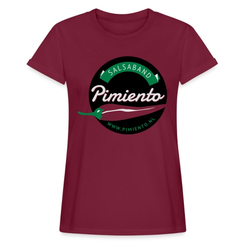 Salsaband Pimiento T-shirt Rood - Relaxed fit vrouwen T-shirt