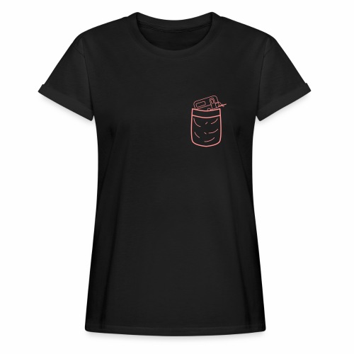 Brusttasche Camping / Caravan - Frauen Oversize T-Shirt