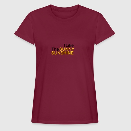 Sunny Sunshine... - Vrouwen oversize T-shirt