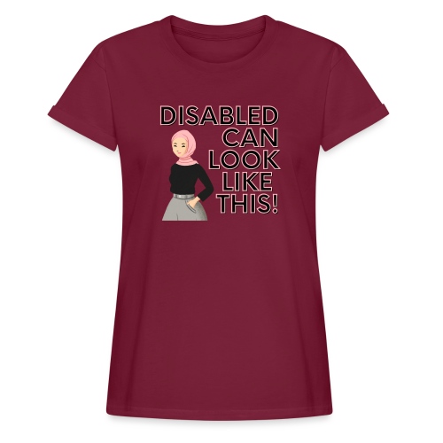 Disabled looks like this 5 - Vrouwen oversize T-shirt