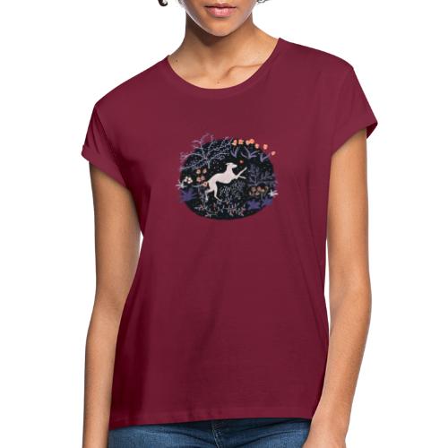 Windhund im Traumwald - Frauen Oversize T-Shirt