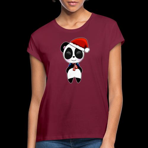 Panda noel bonnet - T-shirt oversize Femme