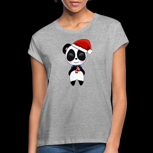 Panda noel bonnet - T-shirt décontracté Femme