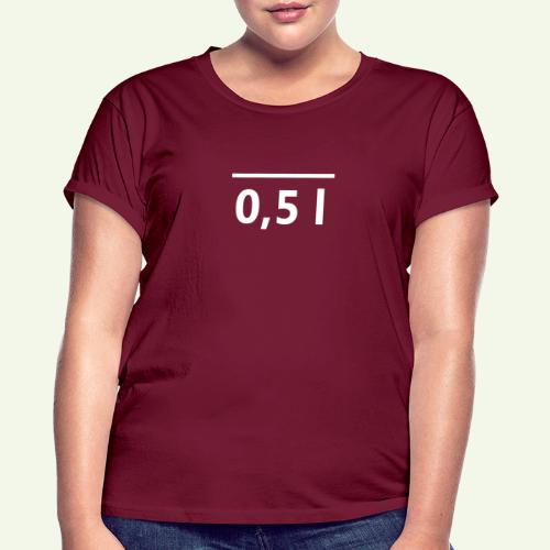 0 5l 1 - Frauen Oversize T-Shirt