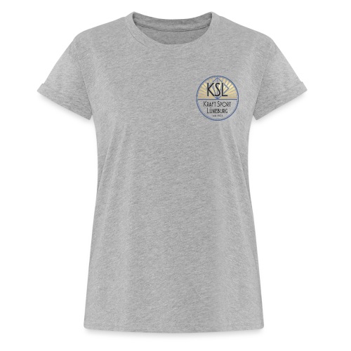 logo blau 987 - Frauen Oversize T-Shirt