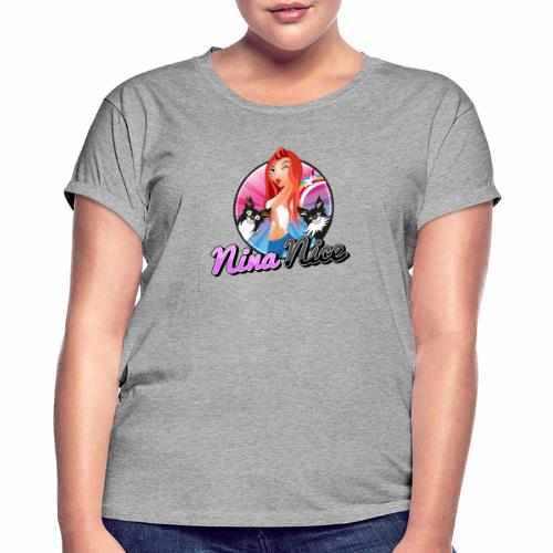 Nina Nice Logo - Frauen Oversize T-Shirt