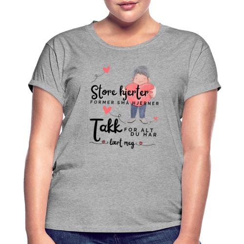 Gave til barnehageansatt eller lærer - Oversize T-skjorte for kvinner