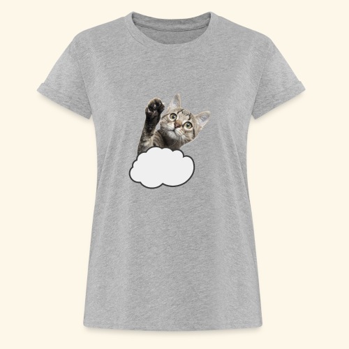 FLYING CAT - Frauen Oversize T-Shirt