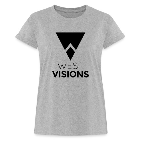 WestVision Logo schwarz - Frauen Oversize T-Shirt