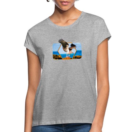 Adler mit gespreizten Flügeln und Grafik-Form - Relaxed Fit Frauen T-Shirt