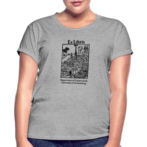 ExLibris Svart - Oversize-T-shirt dam