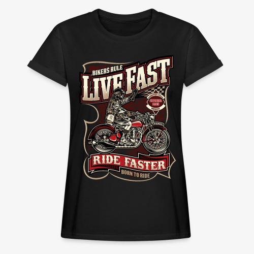 Born To Ride - Harleysti Italia Official 2023 - Oversize-T-shirt dam