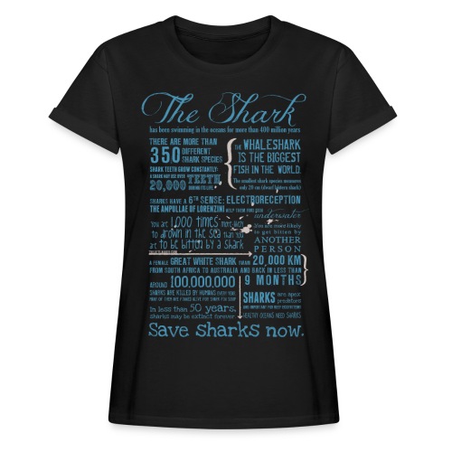Shark Facts 2018 - Frauen Oversize T-Shirt