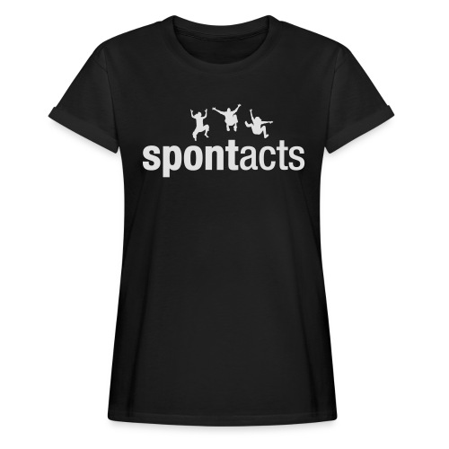 spontacts_Logo_weiss - Frauen Oversize T-Shirt