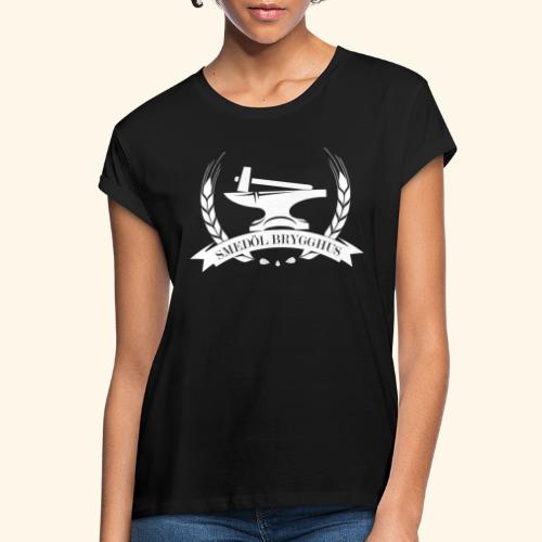 Smedöl Brygghus Logga Vit - Oversize-T-shirt dam