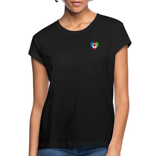 Silent Disco Love RGB | Headphone White - Frauen Oversize T-Shirt