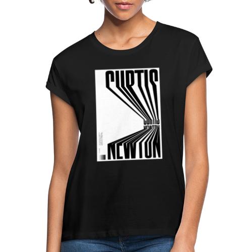 Curtis Newton black&white 3D [white] - Frauen Oversize T-Shirt