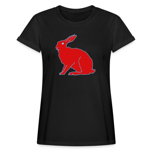 Roter Hase - Frauen Oversize T-Shirt