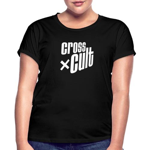 Cross Cult Logo Weiß - Frauen Oversize T-Shirt