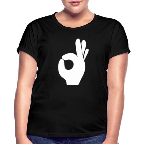Tasty Hand weiß - Frauen Oversize T-Shirt