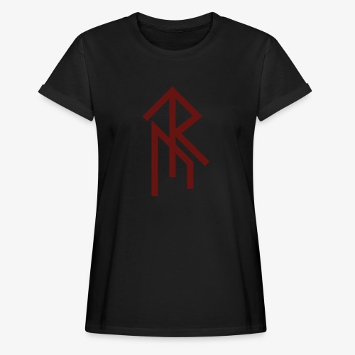 Rune Schild (Rot 1) - Frauen Oversize T-Shirt