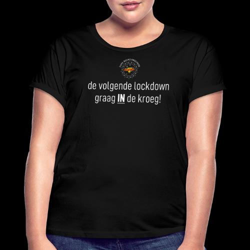 Lockdown IN de kroeg - Vrouwen oversize T-shirt