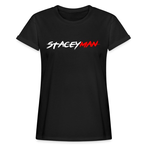 staceyman red design - Women's Oversize T-Shirt
