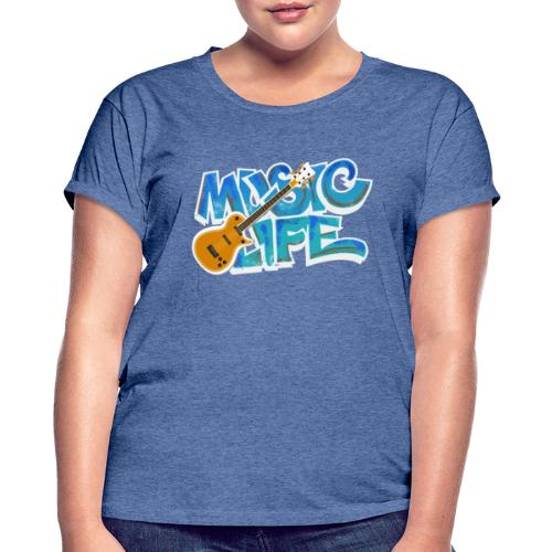 Graffiti MUSIC LIFE - Frauen Oversize T-Shirt