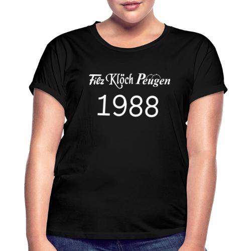 Filzklöchpeugen weiss 1988 - Relaxed Fit Frauen T-Shirt