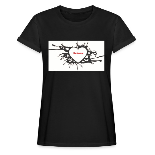 suriname heart - Vrouwen oversize T-shirt