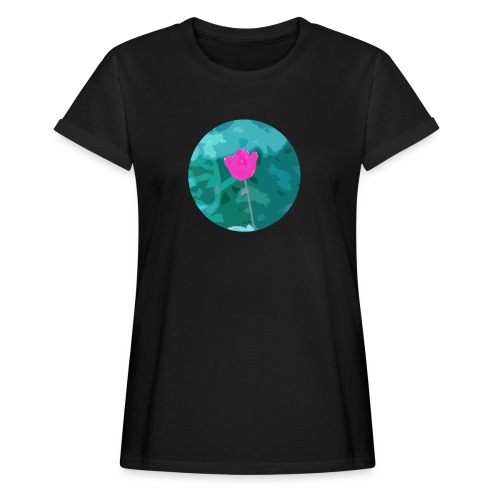 Flower power - Vrouwen oversize T-shirt