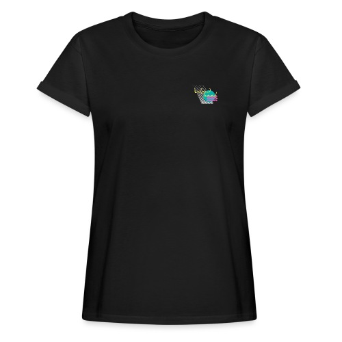 90s front on black - Relaxed Fit Frauen T-Shirt