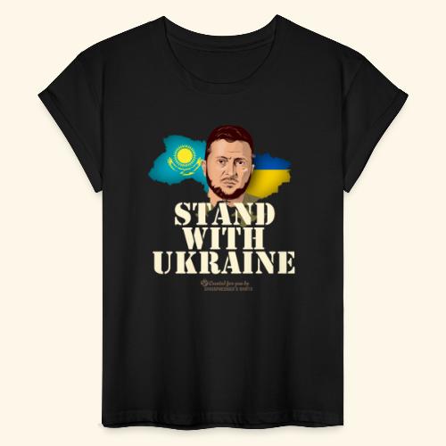 Ukraine Kasachstan - Frauen Oversize T-Shirt