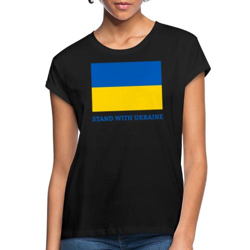 Stand with Ukraine Flagge Support & Solidarität - Frauen Oversize T-Shirt