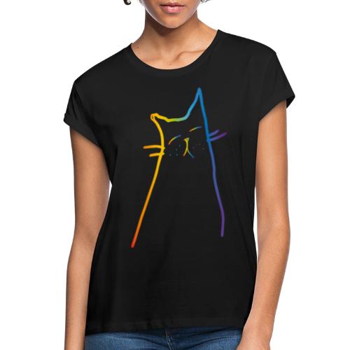 Rainbow Cat - Frauen Oversize T-Shirt