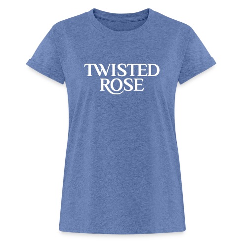 Twisted Rose Front and Back - Frauen Oversize T-Shirt