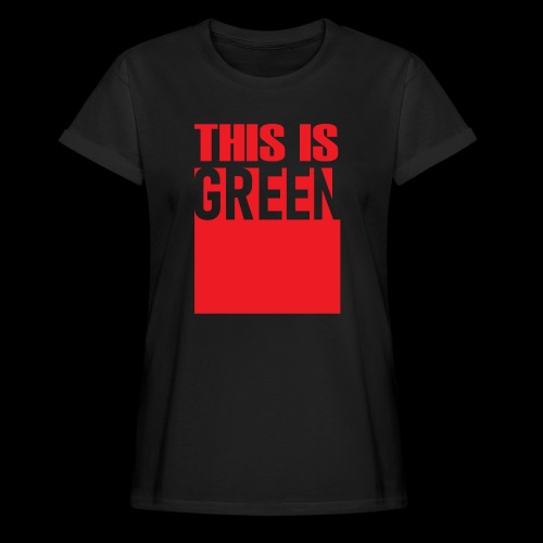 Green - Oversize-T-shirt dam